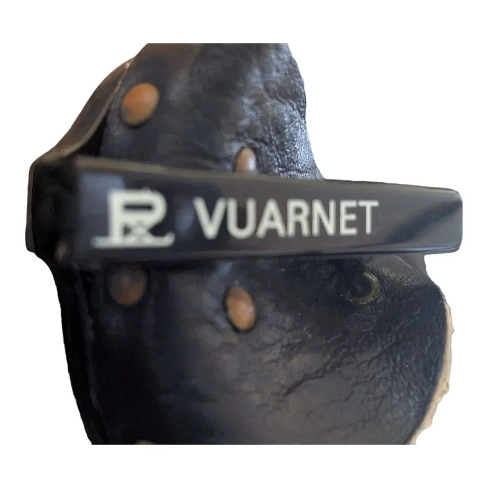 Vintage 80s Vuarnet Skilynx Sunglasses leather side blinkers nose guard w case